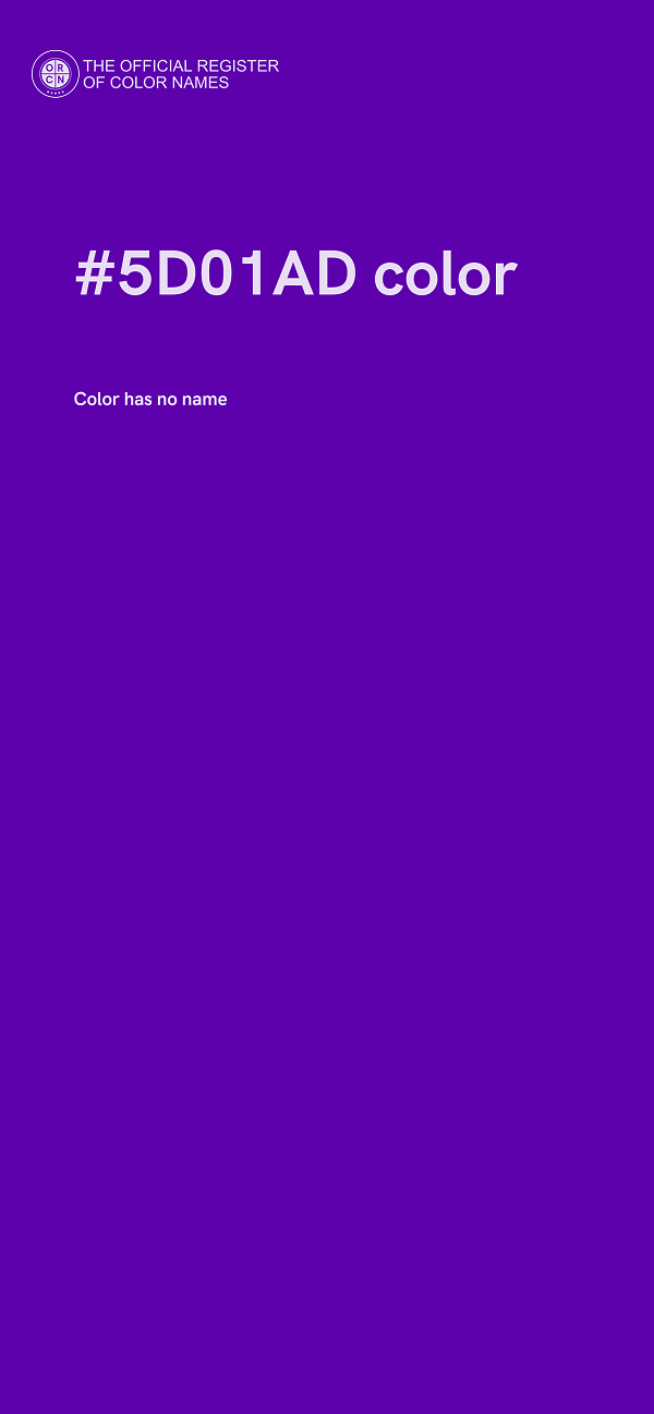 #5D01AD color image