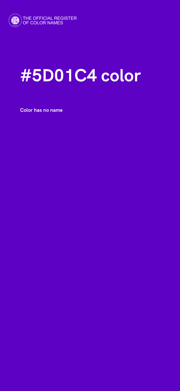 #5D01C4 color image