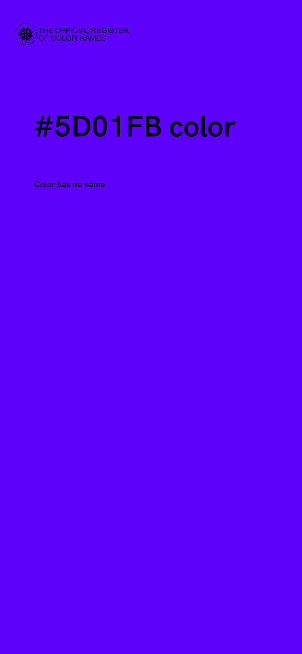 #5D01FB color image