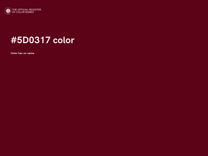 #5D0317 color image