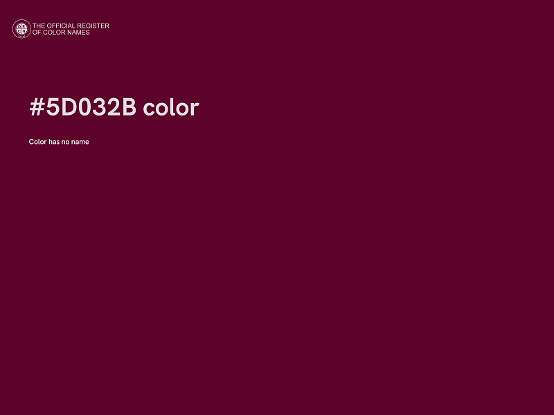 #5D032B color image