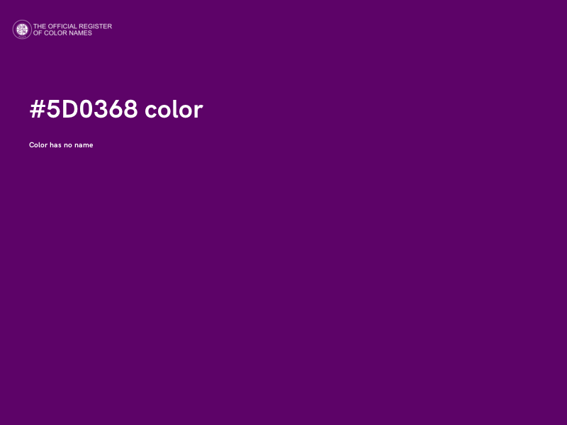 #5D0368 color image