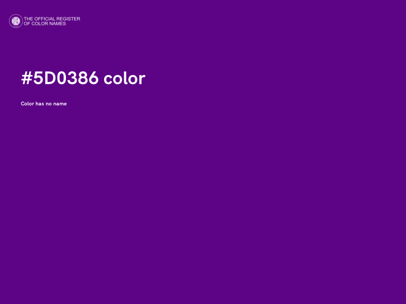 #5D0386 color image