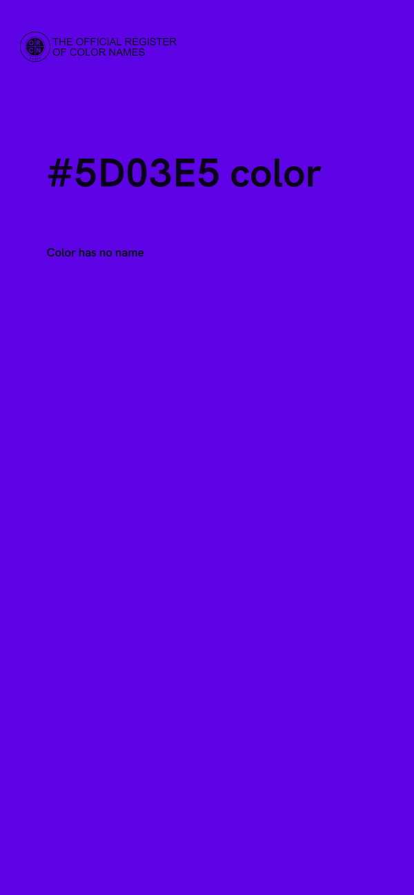 #5D03E5 color image