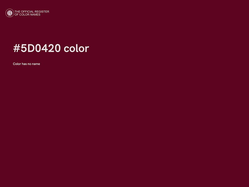 #5D0420 color image