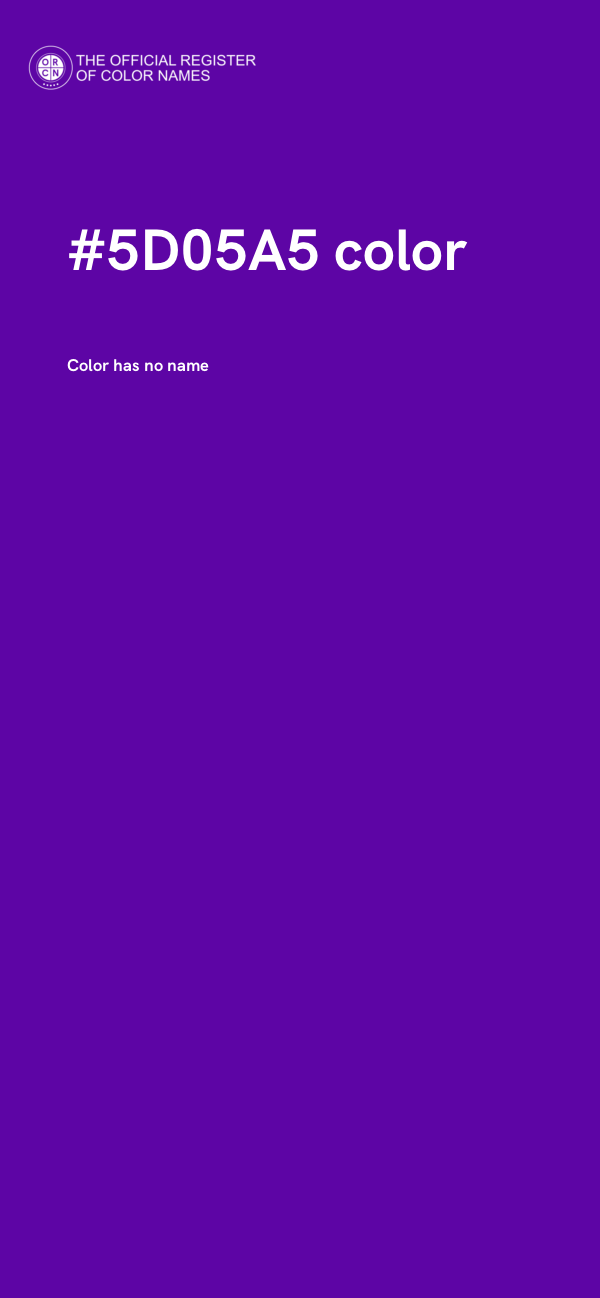 #5D05A5 color image