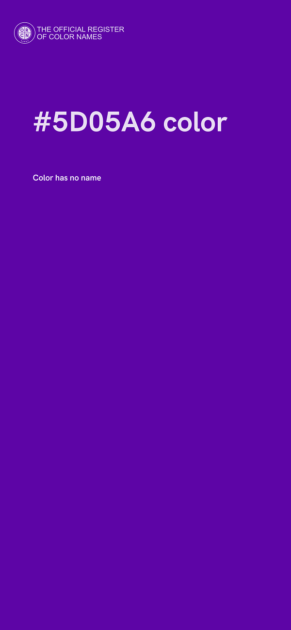 #5D05A6 color image