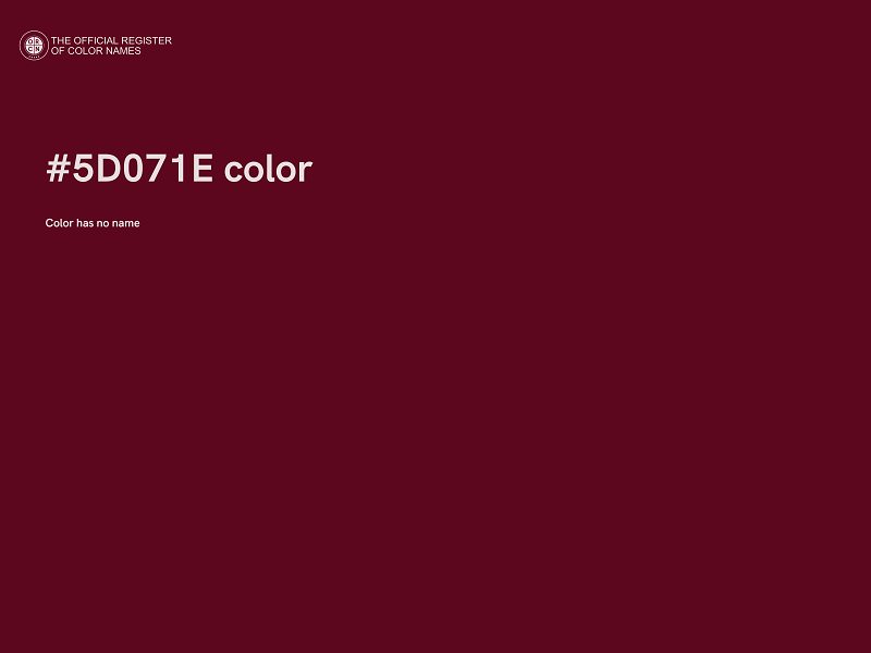 #5D071E color image
