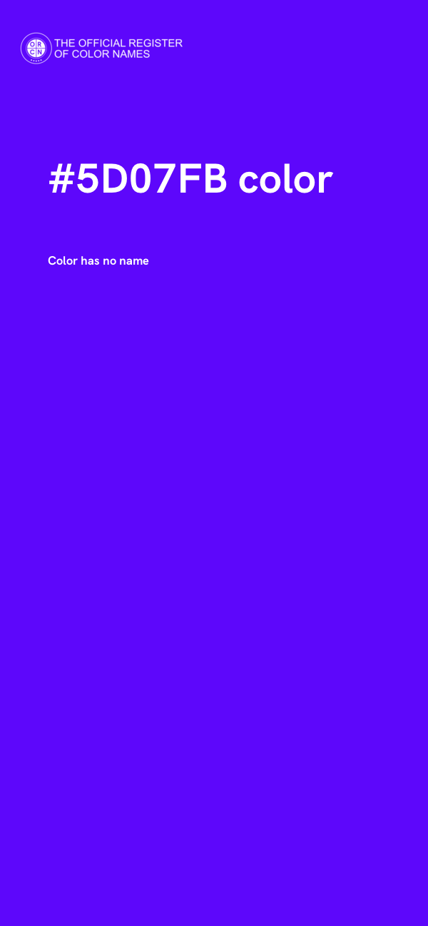 #5D07FB color image