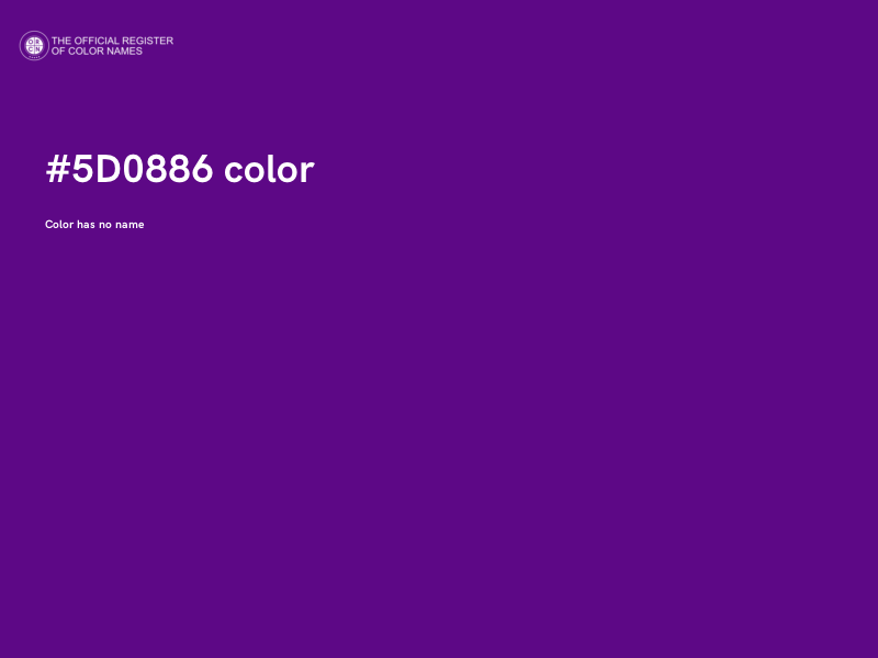 #5D0886 color image