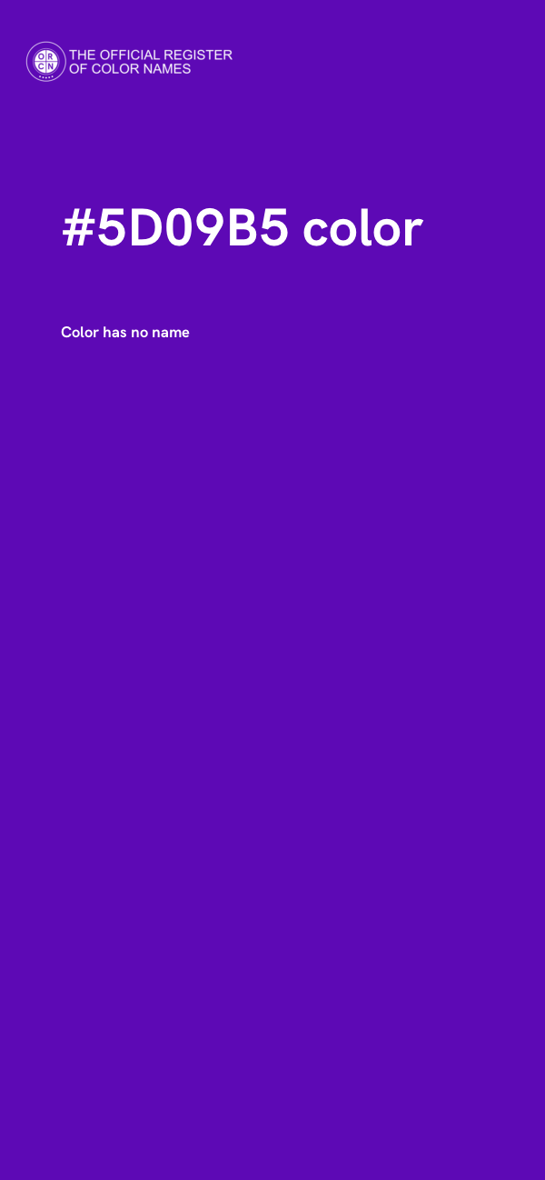 #5D09B5 color image