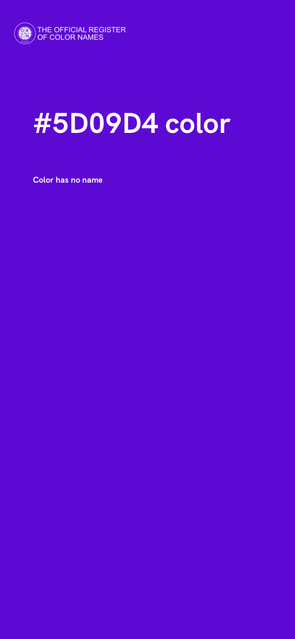 #5D09D4 color image