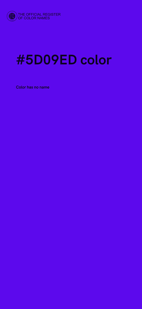 #5D09ED color image