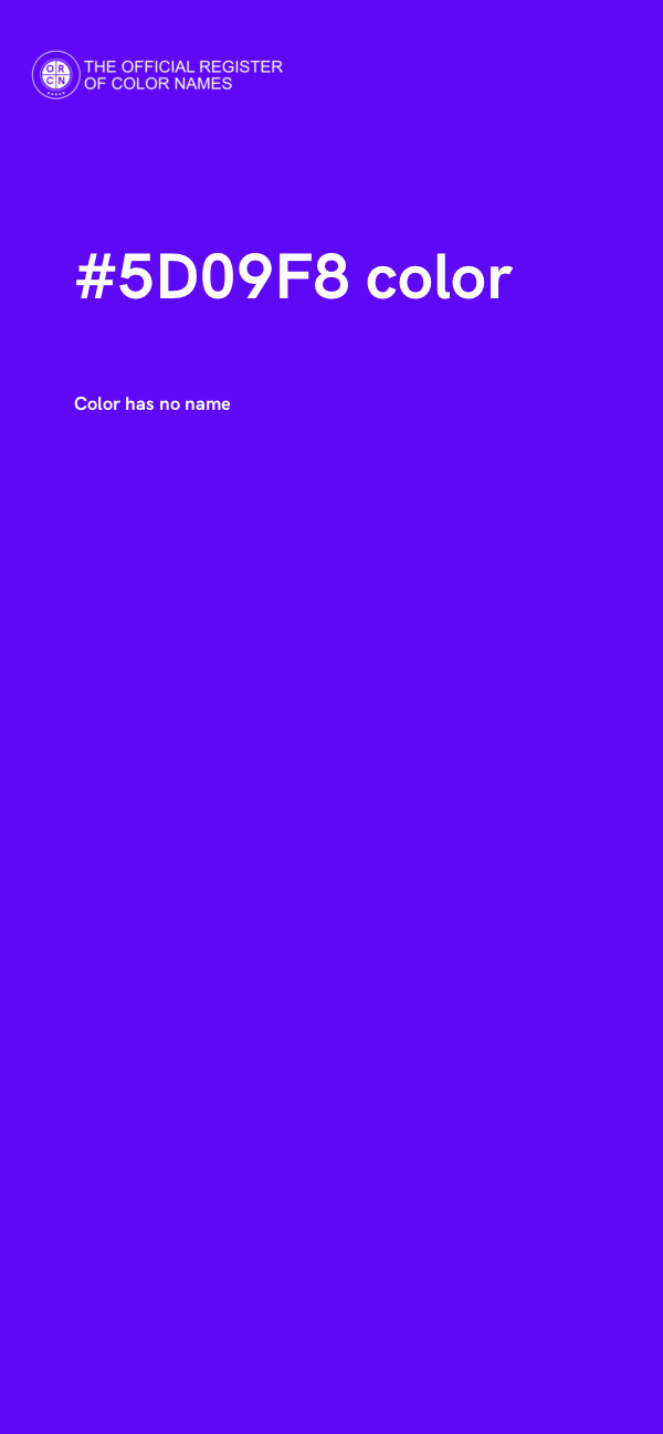 #5D09F8 color image