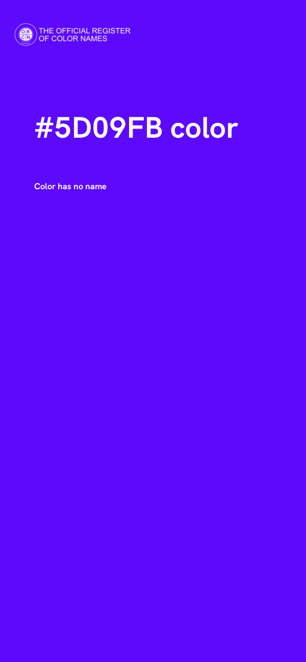 #5D09FB color image