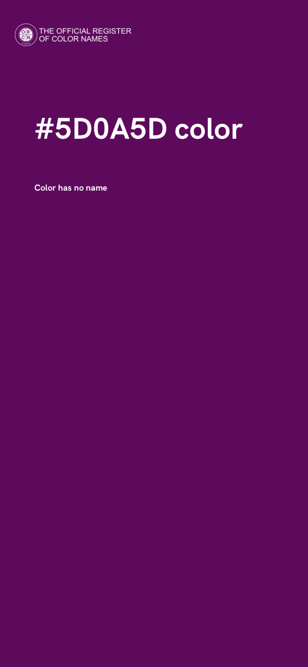 #5D0A5D color image