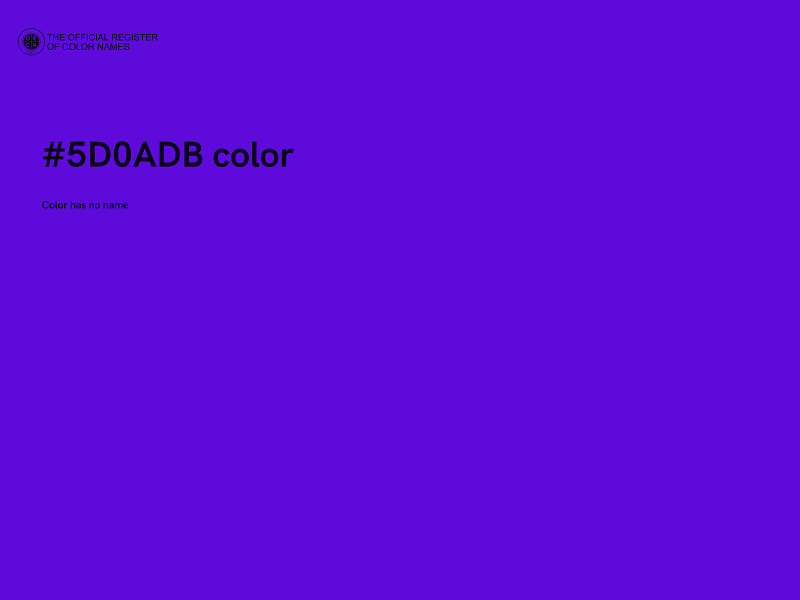 #5D0ADB color image