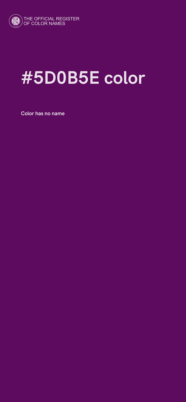 #5D0B5E color image