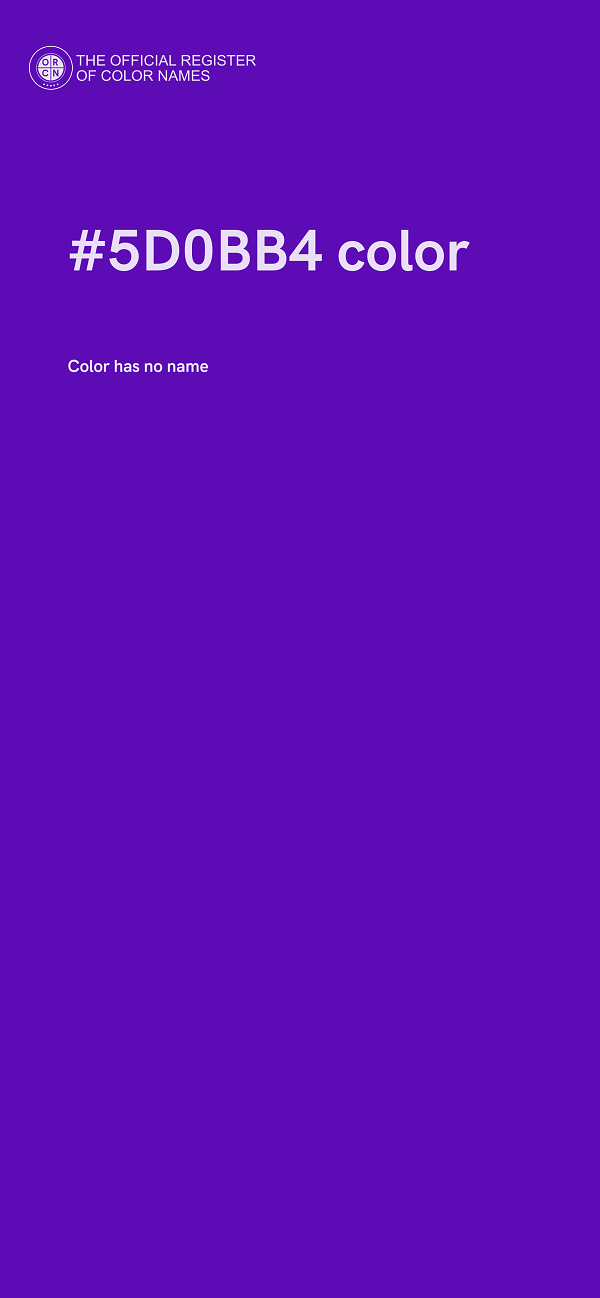 #5D0BB4 color image