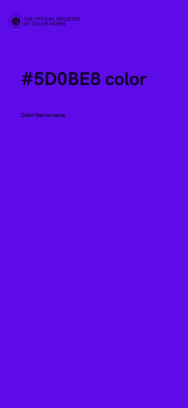 #5D0BE8 color image