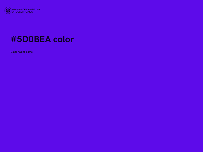 #5D0BEA color image