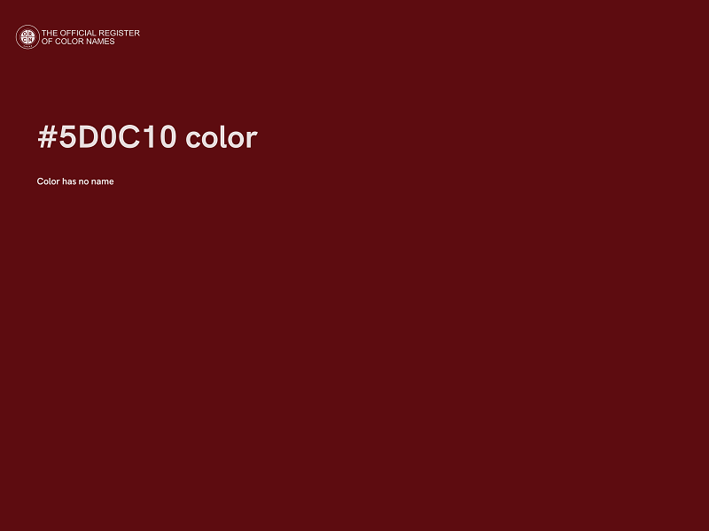 #5D0C10 color image