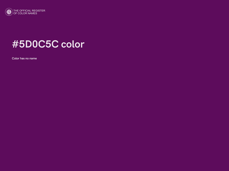 #5D0C5C color image