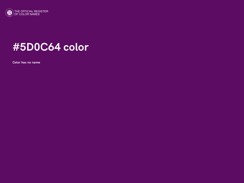 #5D0C64 color image