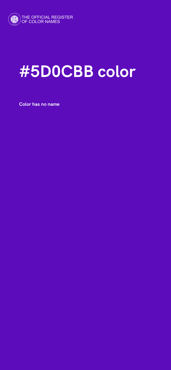 #5D0CBB color image