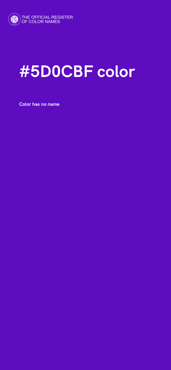#5D0CBF color image
