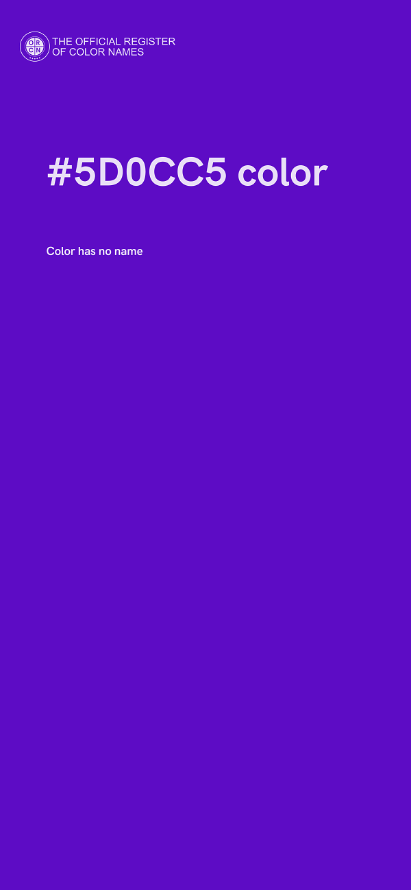 #5D0CC5 color image
