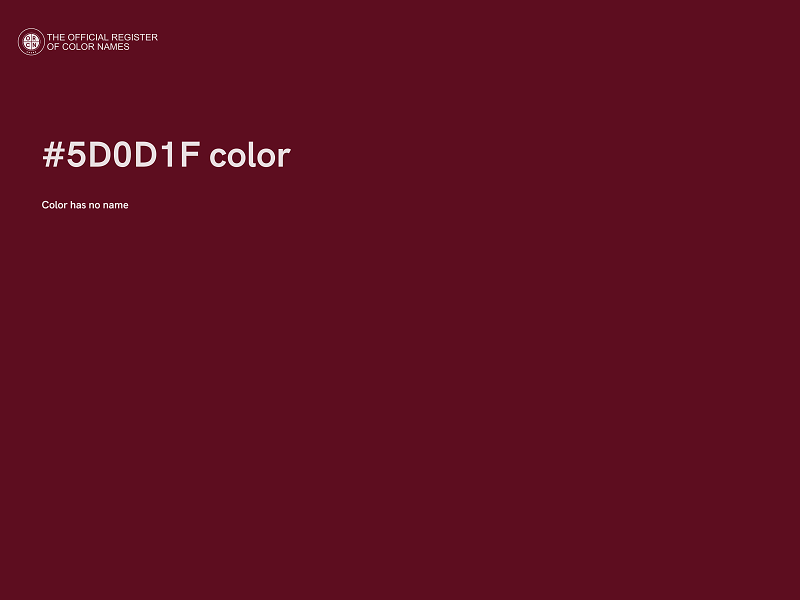 #5D0D1F color image