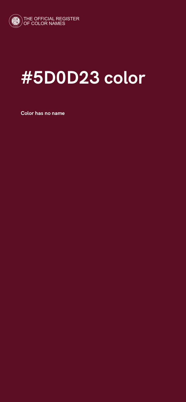 #5D0D23 color image