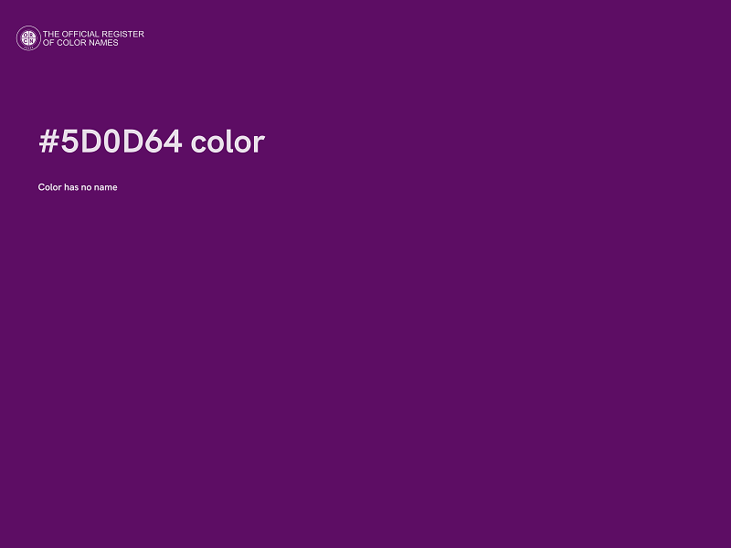 #5D0D64 color image