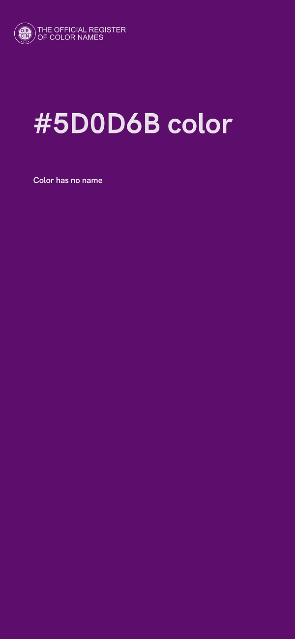 #5D0D6B color image