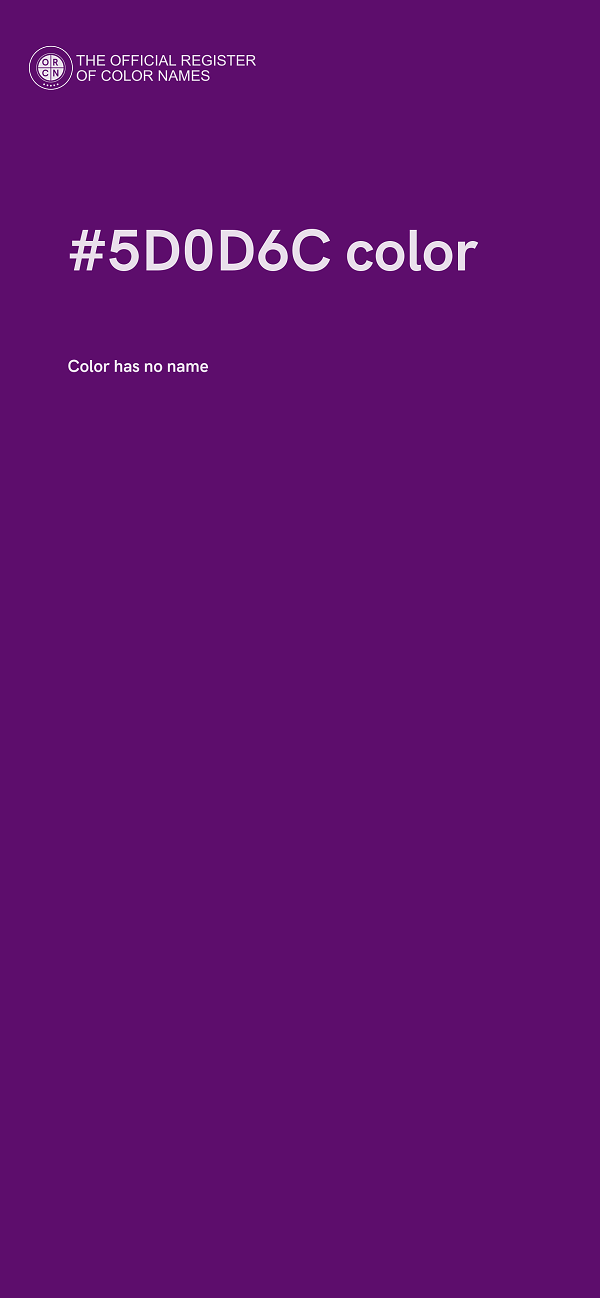 #5D0D6C color image