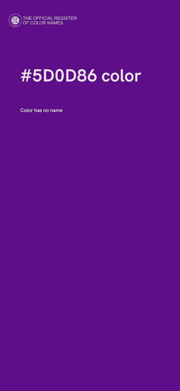 #5D0D86 color image
