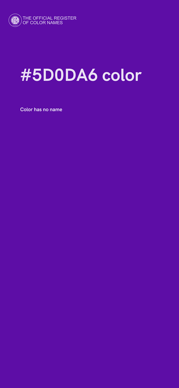#5D0DA6 color image