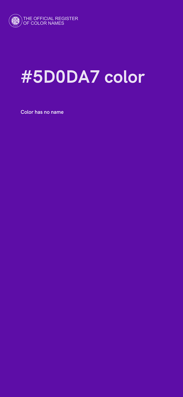 #5D0DA7 color image
