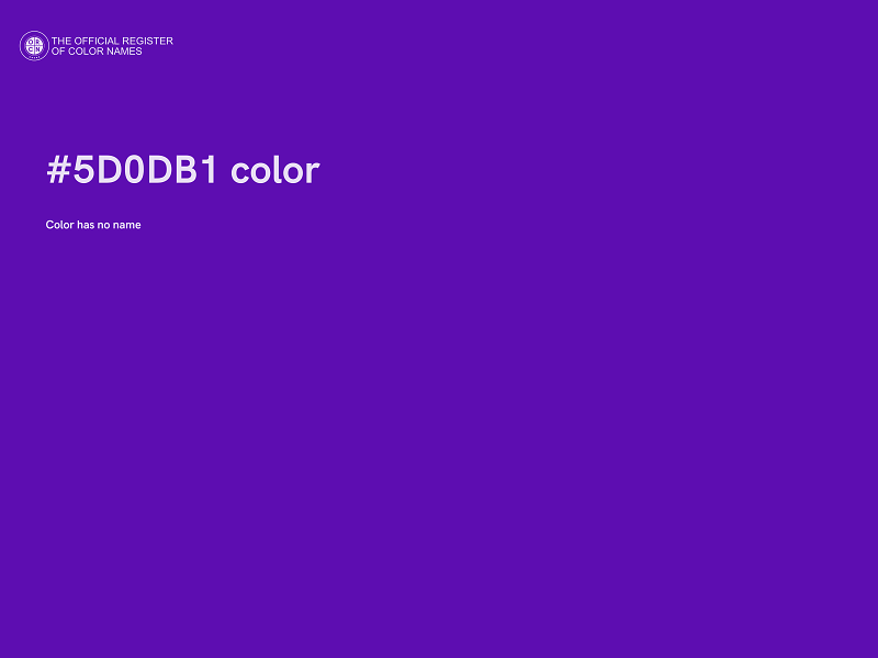 #5D0DB1 color image