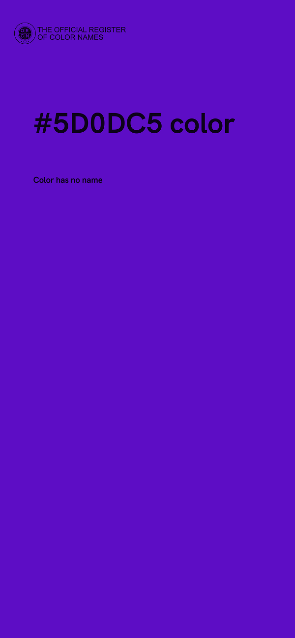 #5D0DC5 color image
