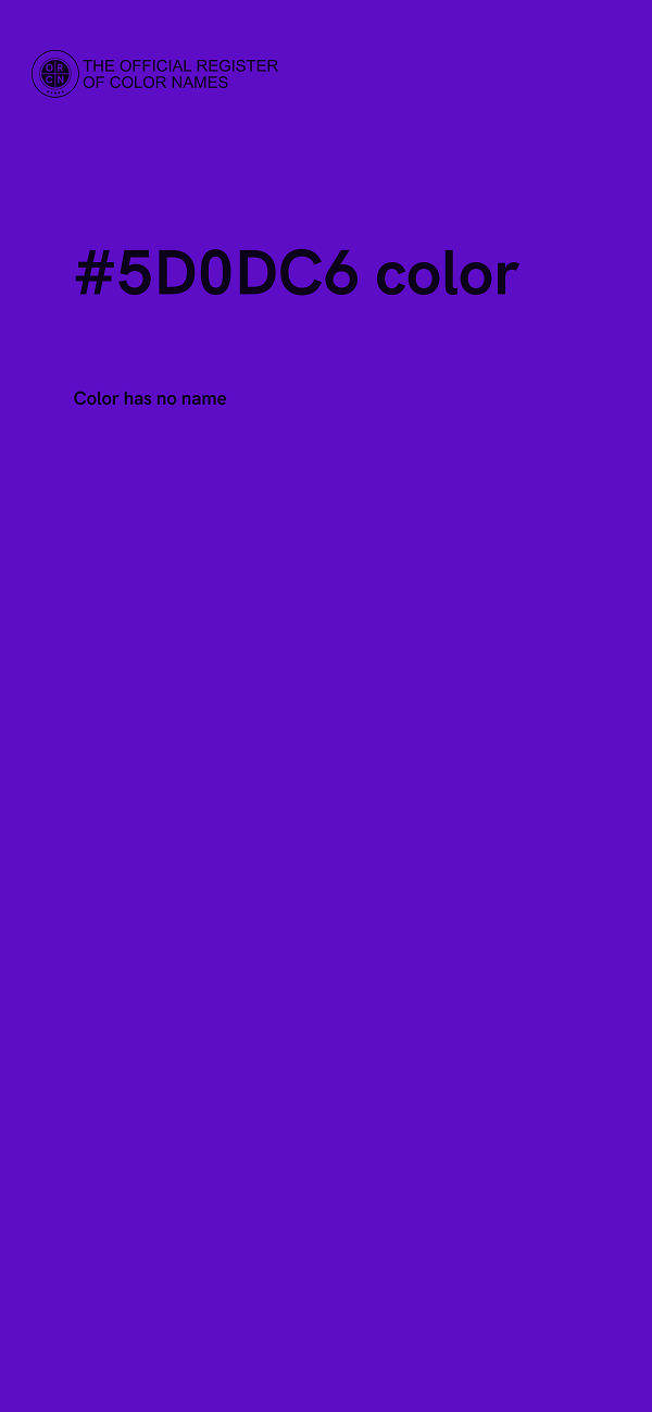 #5D0DC6 color image