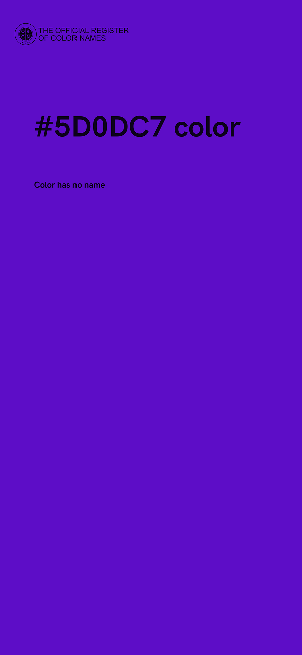 #5D0DC7 color image