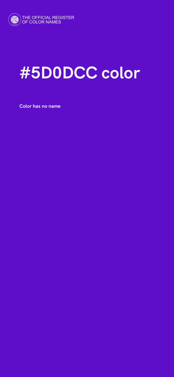 #5D0DCC color image