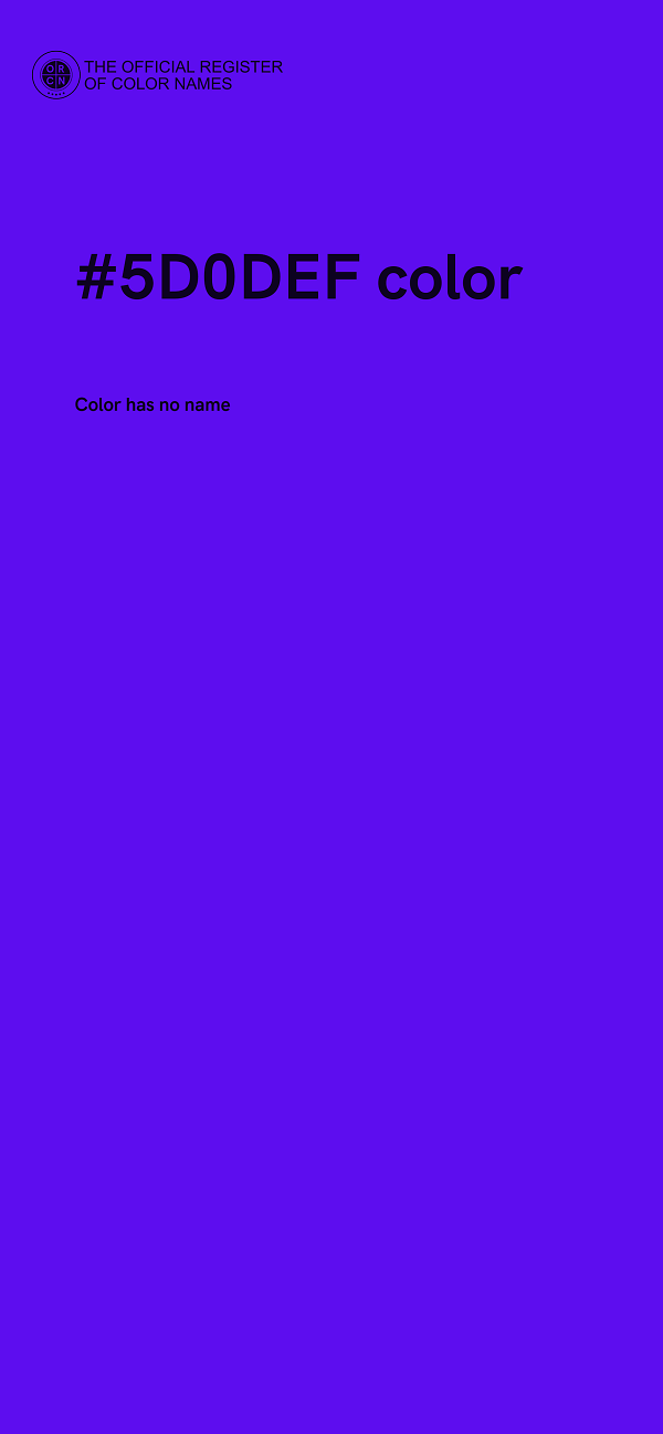 #5D0DEF color image