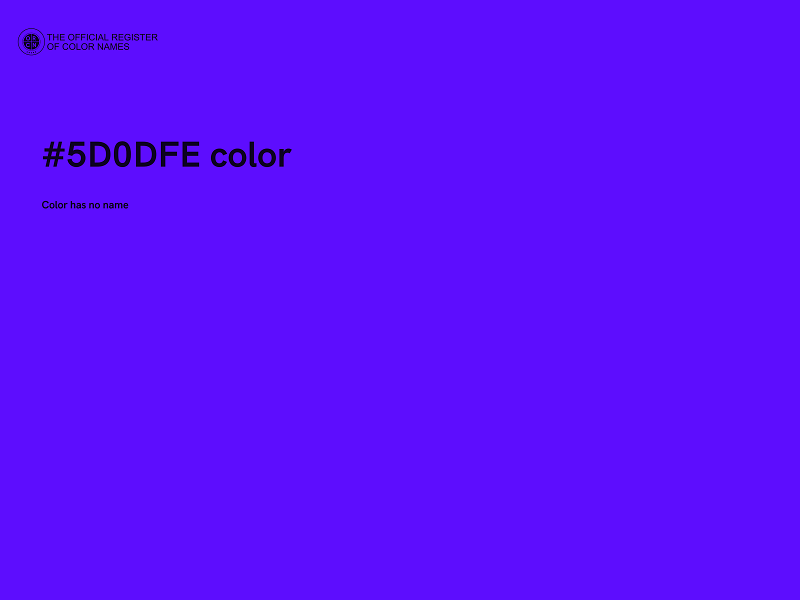 #5D0DFE color image