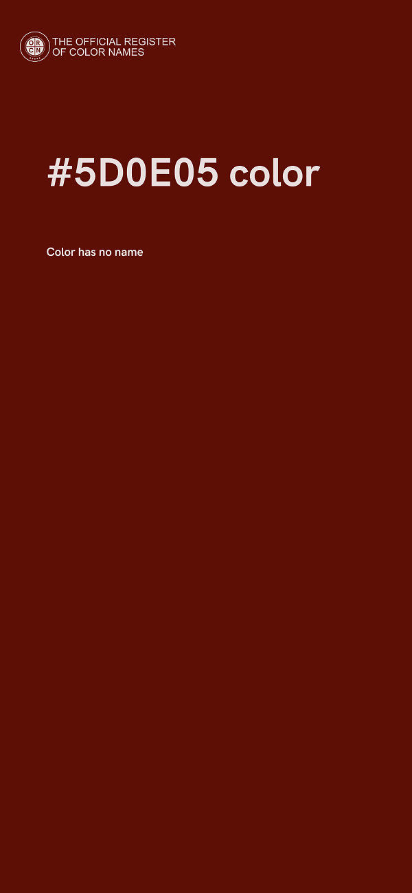 #5D0E05 color image