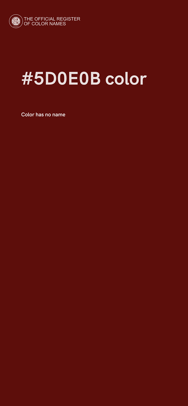 #5D0E0B color image