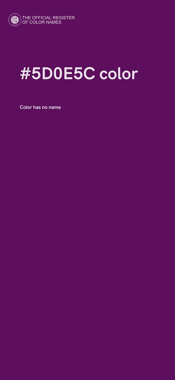#5D0E5C color image