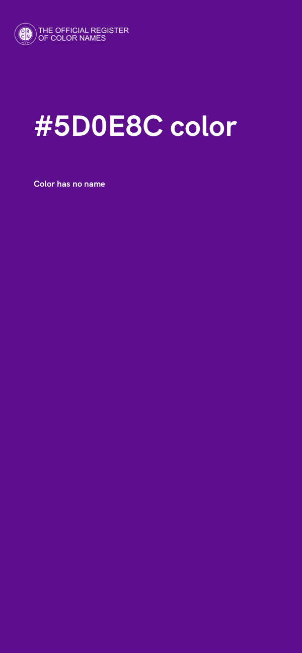 #5D0E8C color image